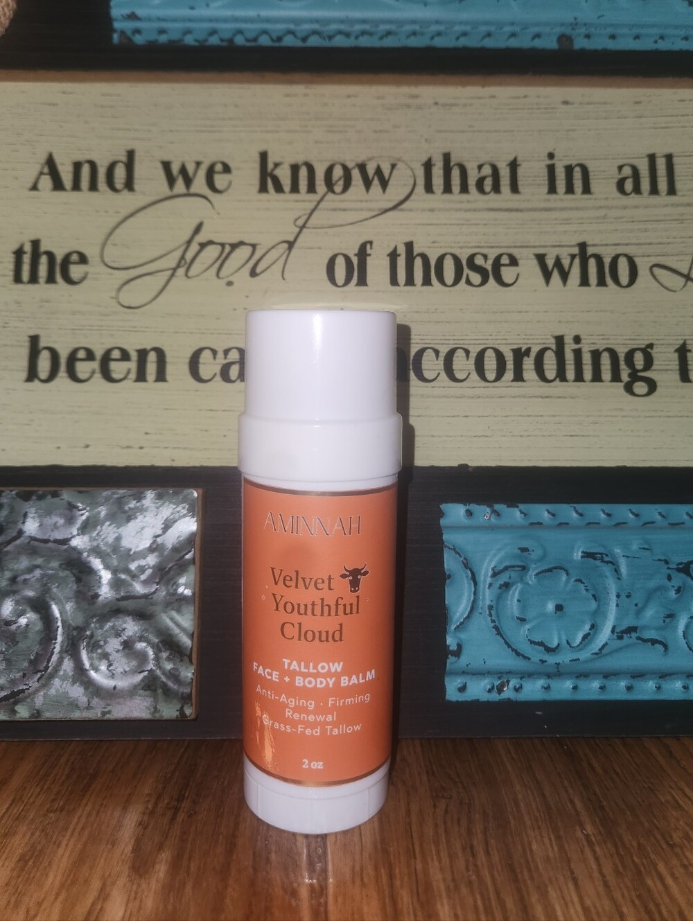 AMINNAH "Velvet Youthful Cloud" BEEF TALLOW BALM